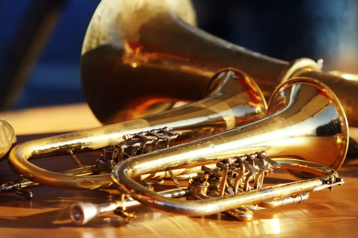 Trumpets made of brass