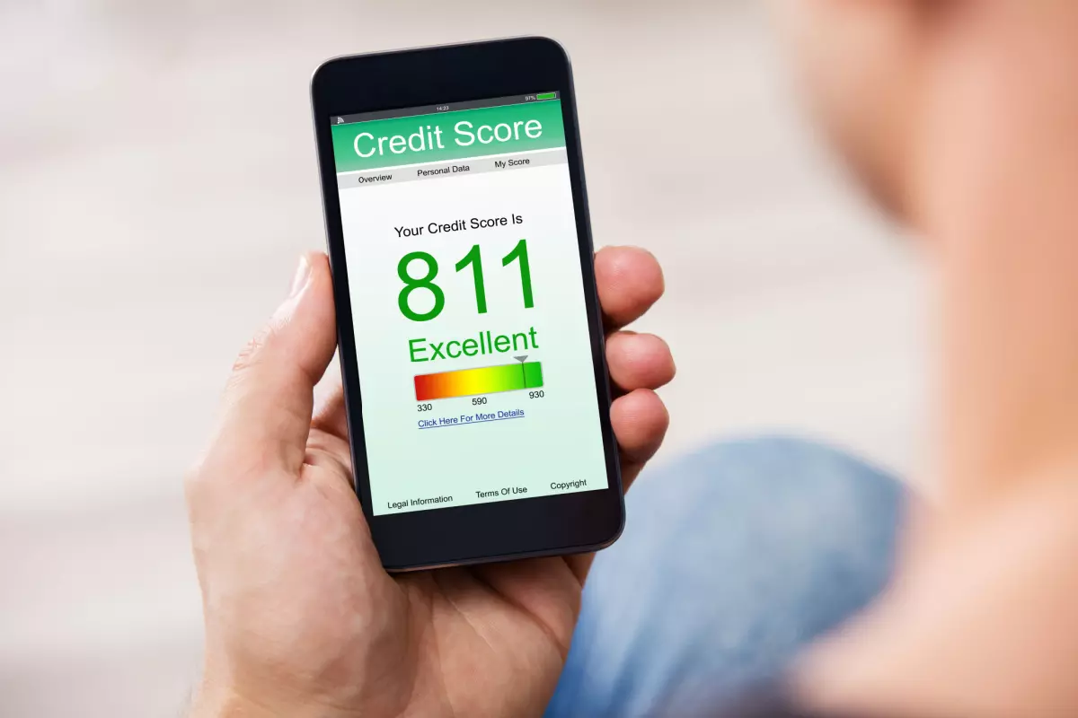 Excellent credit score report 